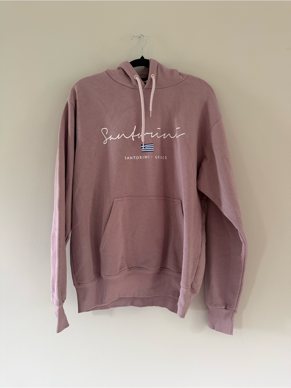 Santorini Graphic Hoodie in Dusty Rose